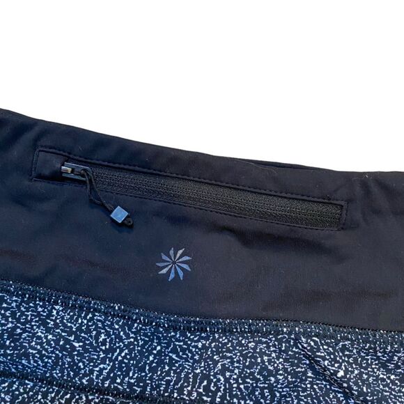 Athleta Women’s S Run With It Shorts 3.5” Black Speckle Print Lined Athletic‎ - Picture 6 of 8